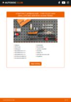 Bytte Fjærbenslager foran og bak FORD FOCUS C-MAX: handleiding pdf
