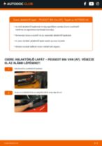 Lépésről-lépésre PDF-útmutató - PEUGEOT 806 Kastenwagen (AF) Törlőlapát csere