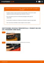 Sostituzione Tergicristalli anteriore e posteriore PEUGEOT 806: tutorial PDF passo-passo
