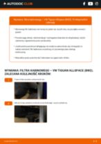 Jak wymienić Filtr powietrza kabinowy VW TIGUAN ALLSPACE (BW2) - instrukcje online