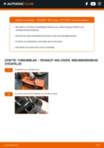 Hur byter man Torkarbladsats bak och fram PEUGEOT 406 Coupe (8C) - handbok online
