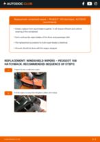 DIY manual on replacing PEUGEOT 108 Wiper Blades