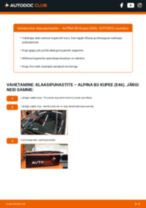 Samm-sammuline PDF-juhend ALPINA B3 Coupe (E46) Pesurikumm asendamise kohta
