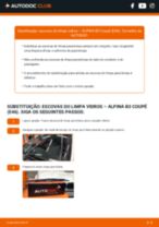 Tutorial passo a passo em PDF sobre a substituição de Escovas do Limpa Vidros no ALPINA B3 Coupe (E46)