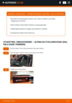 Montering Vindusviskerblad ALPINA B3 Estate (E46) - steg-for-steg manualer