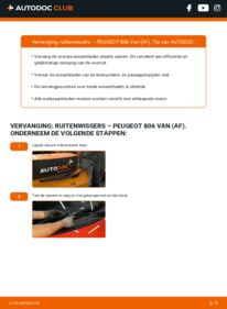Vervanging uitvoeren: Ruitenwissers HDi (AFRHZC) PEUGEOT 806 Kastenwagen (AF)