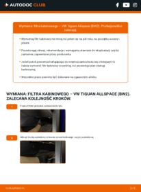 Jak wymienić Filtr powietrza kabinowy Tiguan Allspace (BW2) 2.0 TDI 4motion
