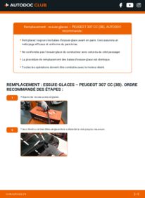 Comment effectuer un remplacement de Essuie-glace 2.0 16V Peugeot 307 CC