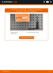 Cum să efectuați înlocuirea: Filtru habitaclu ALPINA B3 Estate (E46) 3.3