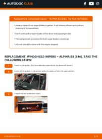 How to carry out replacement: Wiper Blades 3.3 Alpina B3 E46
