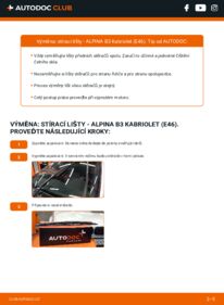 Jak provést výměnu: List stěrače B3 Cabrio (E46) 3.4 S
