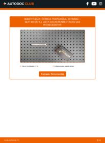 Como realizar a substituição de Correia Trapezoidal Estriada 1.0 Seat Mii kf1