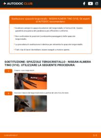 Sostituzione di Tergicristalli Nissan Almera Tino 1.8