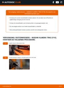 Vervanging uitvoeren: Ruitenwissers 1.8 Nissan Almera Tino