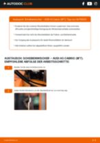AUDI A5 Convertible (8F7) Scheibenwischer: Schrittweises Handbuch im PDF-Format zum Wechsel