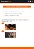 Hvordan skifter man og justere Vinduesvisker SKODA CITIGO: pdf manual