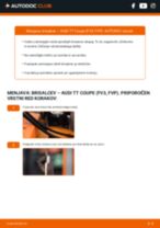 Spletni priročnik kako zamenjati Metlice brisalcev na AUDI TT (FV3)