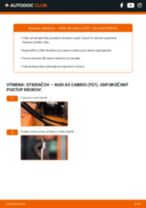 Výmena predné a zadné Stieracia liżta AUDI A5 Convertible (F57): tutorial pdf