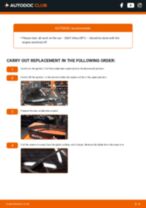 Step by step PDF-tutorial on Wiper Blades SEAT ALTEA (5P1) replacement