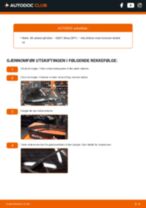 Montering Vindusviskerblad SEAT ALTEA (5P1) - steg-for-steg manualer