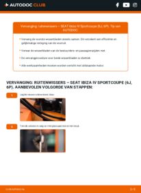 Vervanging uitvoeren: Ruitenwissers 1.4 Seat Ibiza IV Sportcoupe