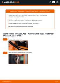 Hvordan man udfører udskiftning af: Viskerblade på 2.0 TDI Audi Q3 8u