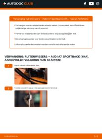 Vervanging uitvoeren: Ruitenwissers 50 TDI Mild Hybrid quattro AUDI A7 Sportback (4KA)