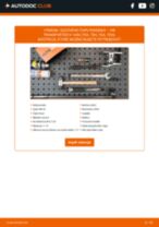 Podrobný PDF tutorial k výmene VW TRANSPORTER IV Box (70XA) Hlava / čap spojovacej tyče riadenia