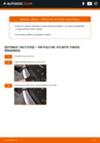 Kaip pakeisti Stiklo valytuvai mano Polo V Hatchback (6R1, 6C1) 1.4 (6R1)? Išsamios instrukcijos