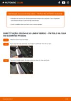 Tutorial passo a passo em PDF sobre a substituição de Escovas do Limpa Vidros no VW POLO (9N_)