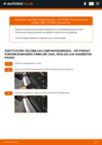 La guía profesional para realizar la sustitución de Escobillas de Limpiaparabrisas en tu VW PASSAT Kasten/Kombi (365) 2.0 TSI