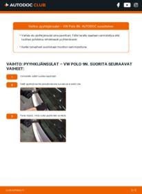 Kuinka vaihtaa Pyyhkijänsulat 1.4 16V Polo 9n -autoon