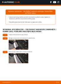 Jak wymienić Pióro wycieraczki Passat B7 Van / Kombi (365) 2.0 TSI