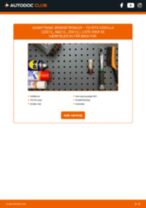 DIY-manual til udskiftning af Bremsetromler i TOYOTA COROLLA