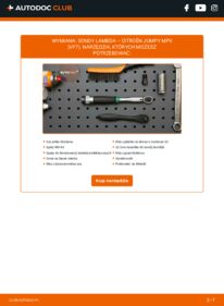 Jak wymienić Sonda lambda Jumpy II MPV (VF7) 2.0 HDi