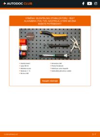Jak provést výměnu: Silentblok Stabilizátoru Alhambra I (7V8, 7V9) 1.9 TDI