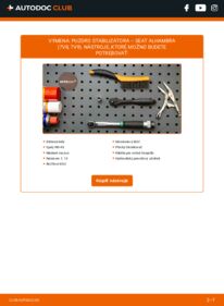 Ako vykonať výmenu: Silentblok Stabilizátora na Alhambra I (7V8, 7V9) 1.9 TDI