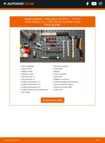 Comment effectuer un remplacement de Roulement de roue 1.3 (NCP20_, NCP22_) Toyota Yaris Verso