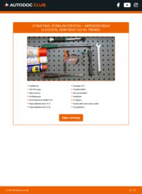 Slik bytter du Stabilisatorstag CLS 320 CDI 3.0 (219.322) Mercedes CLS c219