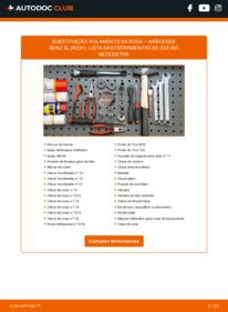 Como realizar a substituição de Rolamento da Roda 350 3.5 (231.457) Mercedes R231