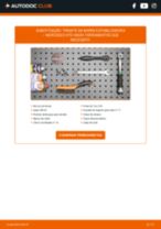 Manual online sobre a substituição de Kit de correias trapezoidais estriadas em MERCEDES-BENZ /8 (W114) Limousine