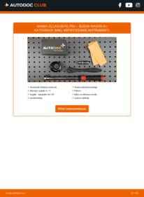 Kā veikt nomaiņu: 1.3 (RB 413) Suzuki Wagon R+ MM Eļļas filtrs