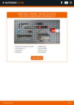 Illustrerede manualer for PEUGEOT 307 SW (3H) rutine-vedligeholdelse