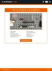 Wie der Wechsel durchführt wird: Zündkerzen SEAT Alhambra 7M 1.9 TDI tauschen