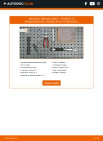 Kako izvesti menjavo: Vzigalne svecke J9 Keson/Podvozje 2.5 D