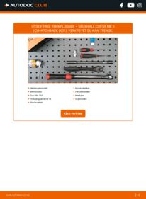 Slik bytter du Tennplugger 1.2 16V (F08, F68) Corsa C X01