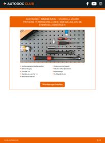 Wie der Wechsel durchführt wird: Zündkerzen VAUXHALL VIVARO Platform/Chassis (E7) 2.0 CDTI tauschen
