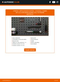 Jak provést výměnu: Zapalovaci svicka Combo Mk2 (C) Van / Combi (F25) 1.3 CDTI 16V