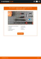 How to change Spark plug set iridium and platinum on PEUGEOT 206 CC (2D) - manual online