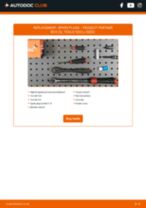 How to change Spark plug set iridium and platinum on PEUGEOT PARTNER Box (5) - manual online